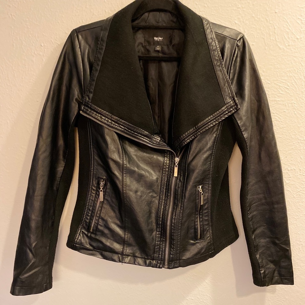 Black “leather” jacket